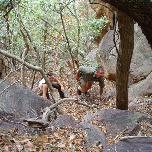 Climbing in the Waterberg, 2003