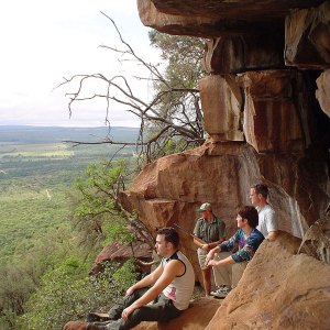 In an overhang, 2003